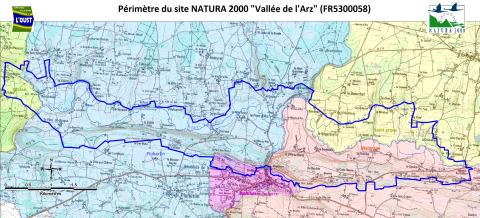 Part des communes dans le site Natura 2000